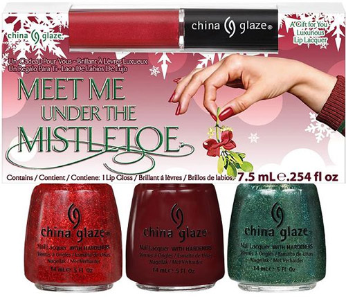 China Glaze Let It Snow Meet Me Under the Mistletoe