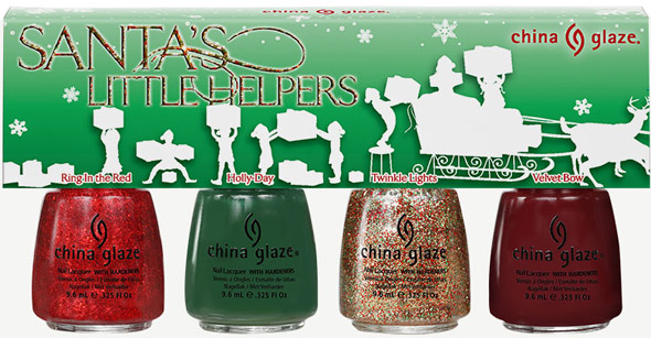 China Glaze Let It Snow Santa's Little Helpers Mini Pack
