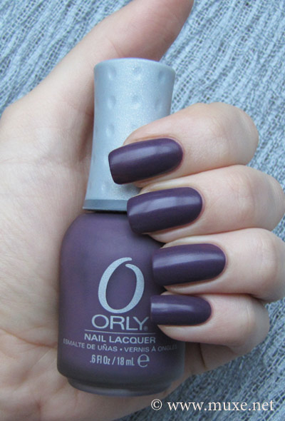Orly Purple Velvet матовый лак свотч Orly Purple Velvet матовый лак свотч