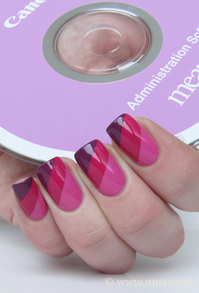 Розовый градиент - дизайн ногтей