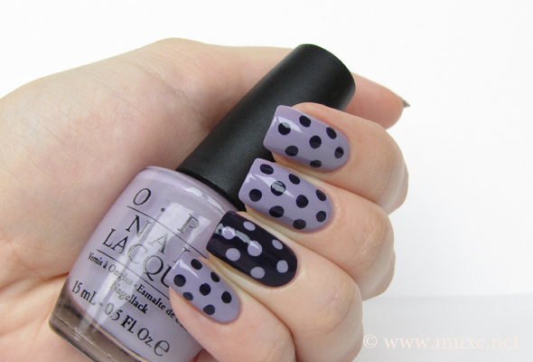 The first day of the 2nd part of the Challenge – Polka Dots Nails