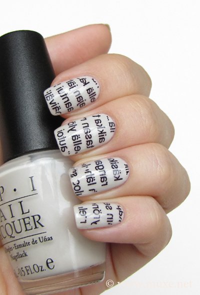 Newspaper Nails Mari S Nail Polish Blog