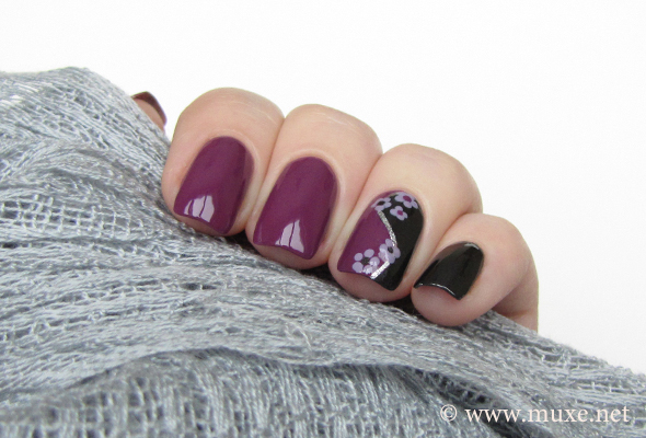 Black and Purple nails