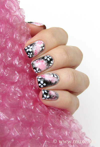 Nails with sakura flowers Nails with sakura flowers