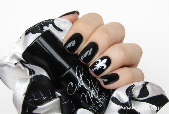 Black nail polish Cult Nails
