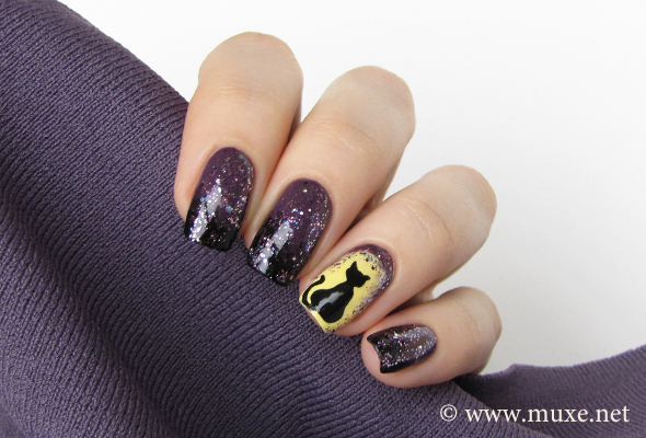 Black Cat In The Moonlight Mari S Nail Polish Blog